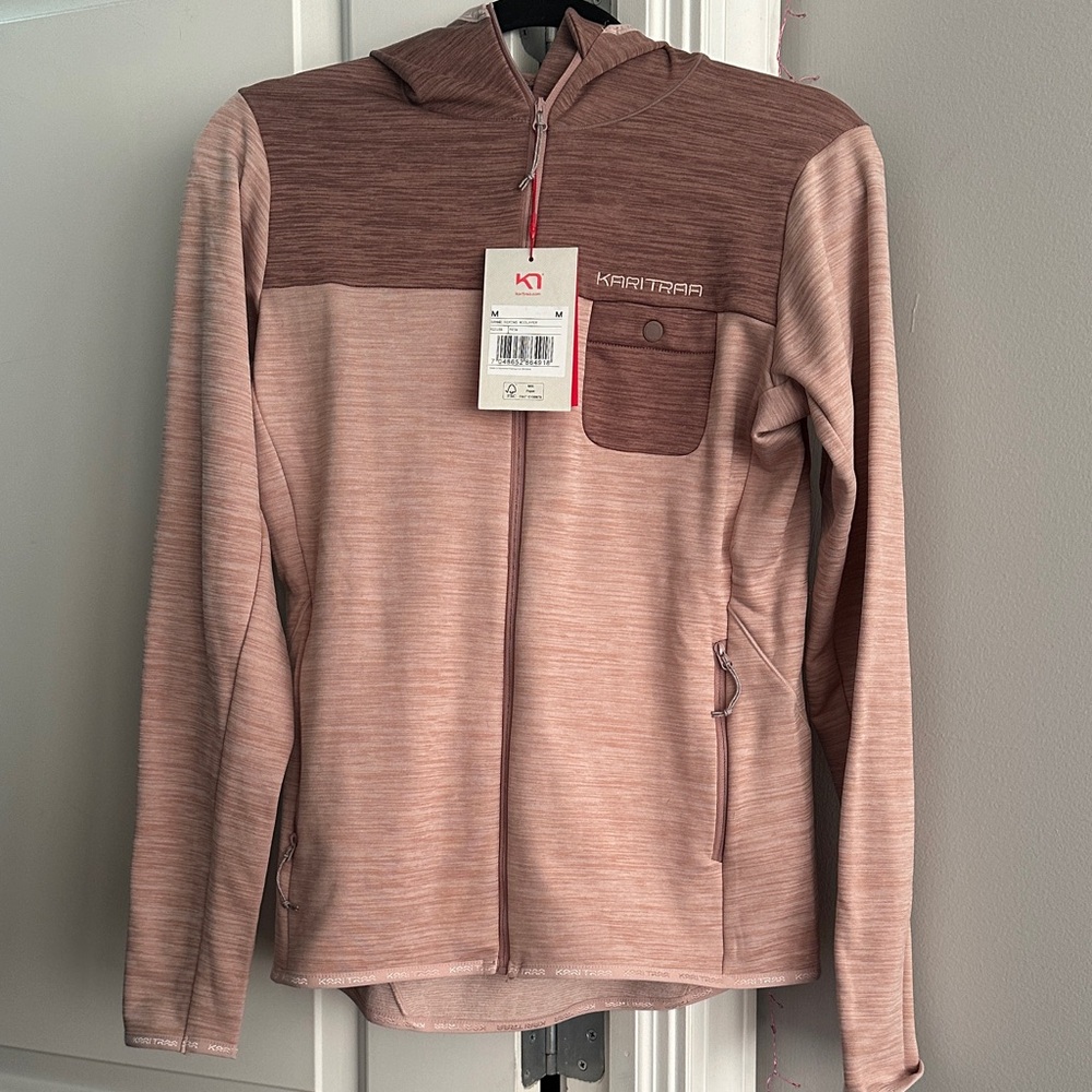 Kari Traa Two-Tone Pink Hooded Jacket